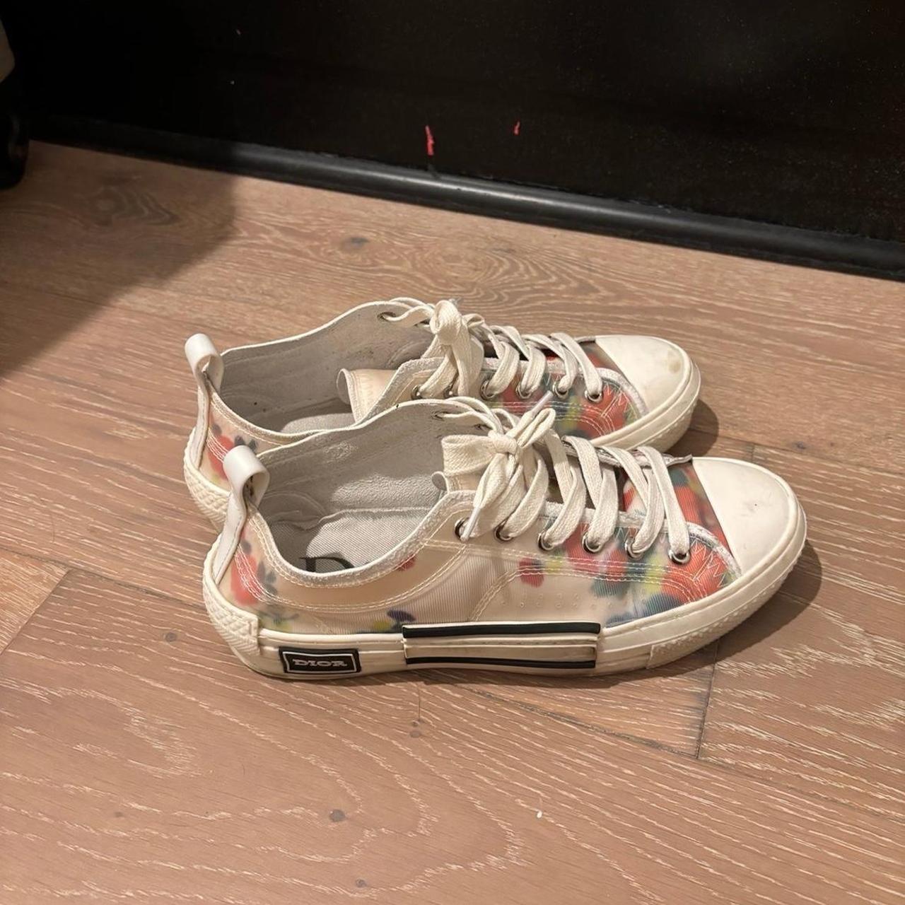 Dior B23 Flower Oblique Sneakers Size... - Depop