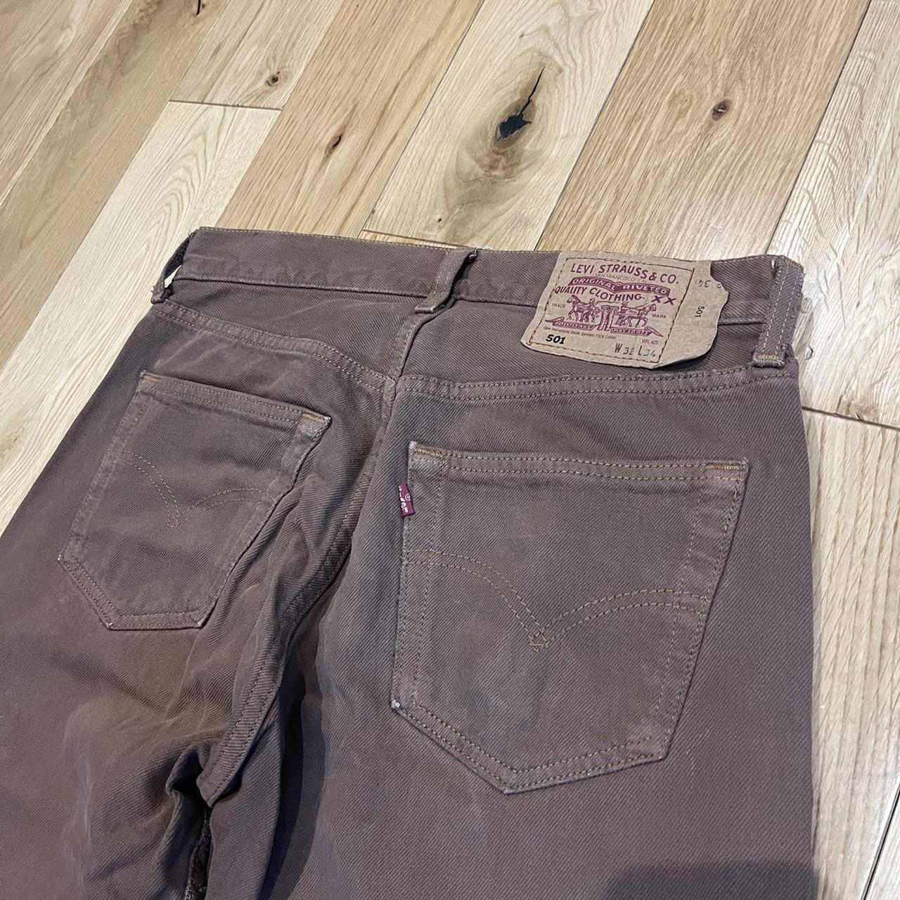 Levi's Men's Brown and Tan Jeans | Depop