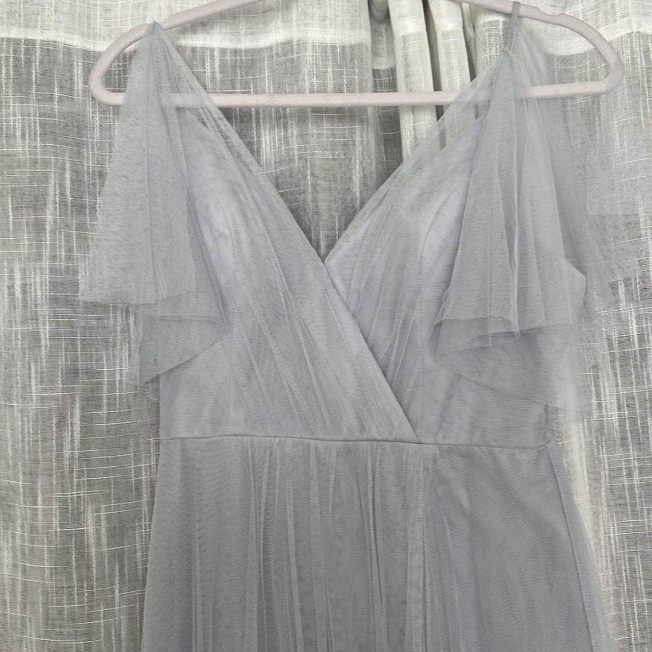 Jenny Yoo Aeryn Whisper Light Blue Mesh Tulle Long... - Depop