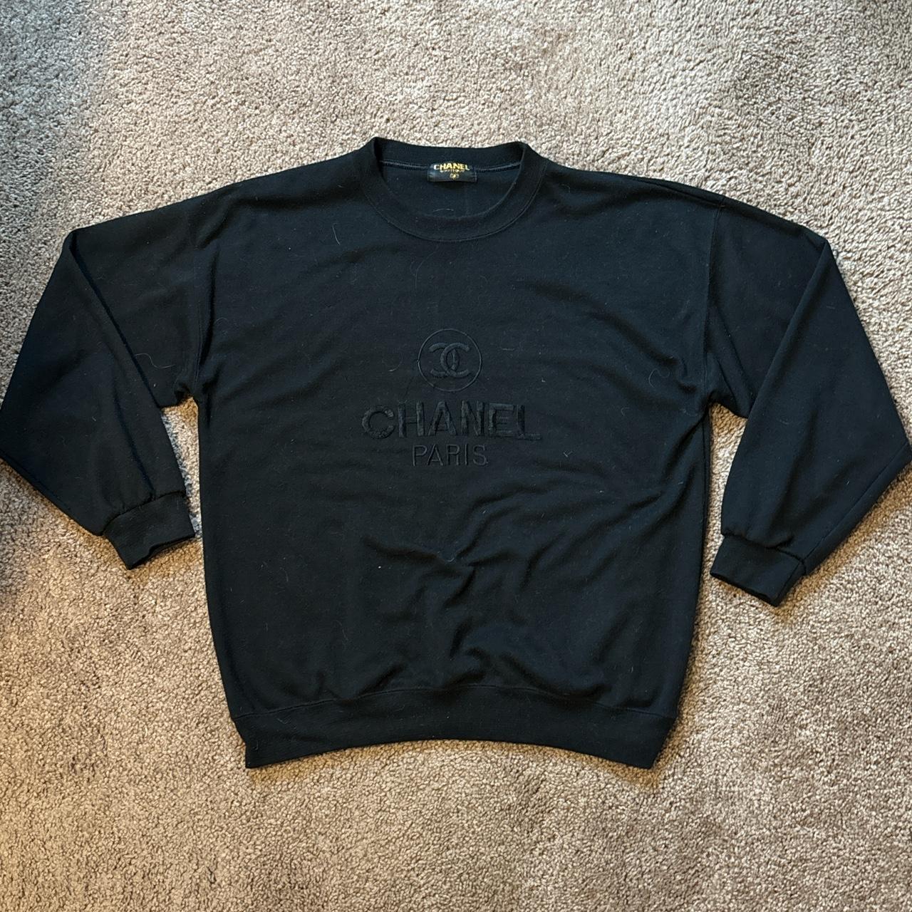 Chanel black online sweatshirt