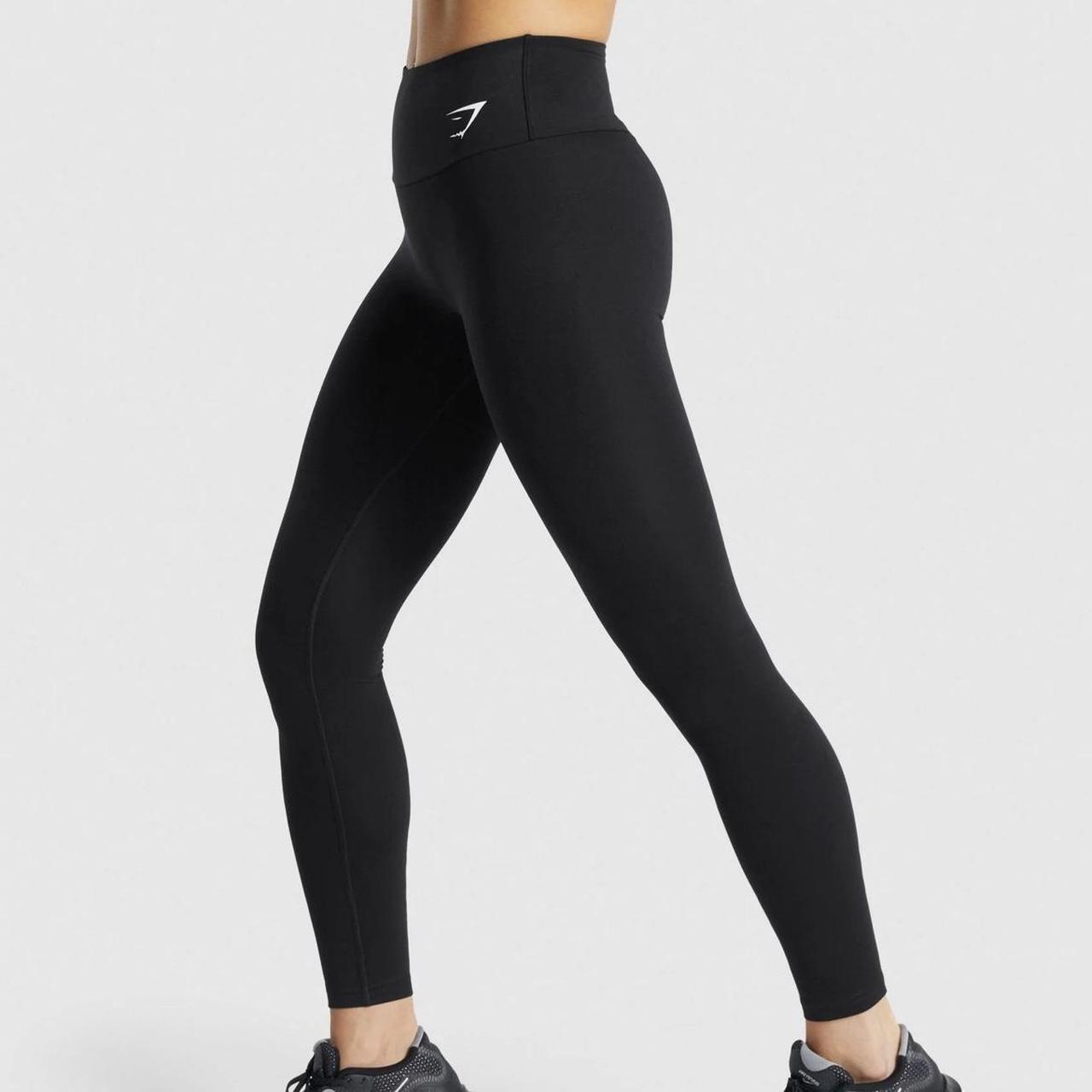 Gymshark Women's Black Leggings Depop