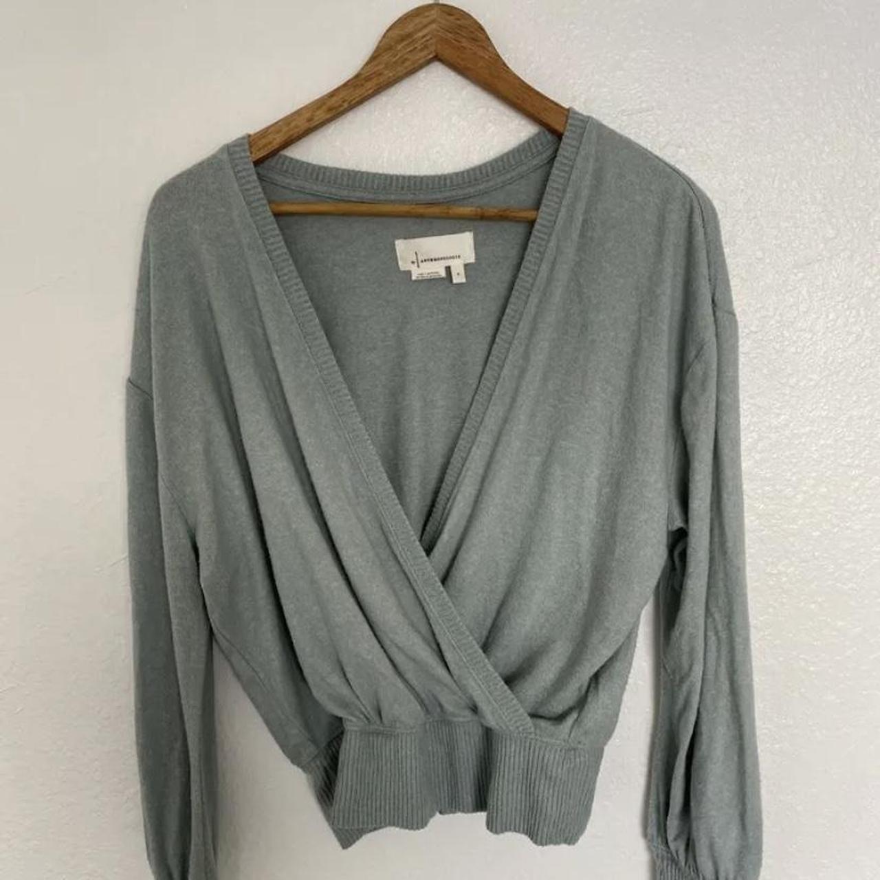 Anthropologie Women's Blue and Green Jumper (6)