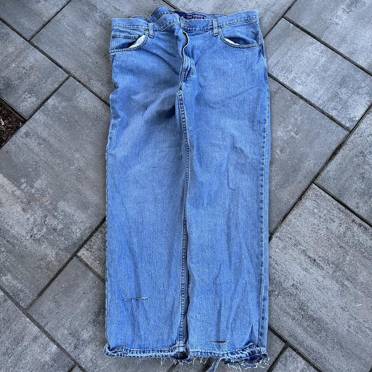 Crazy Rare 1/1 Baggy Wu Tang Jeans Custom Fleet... - Depop