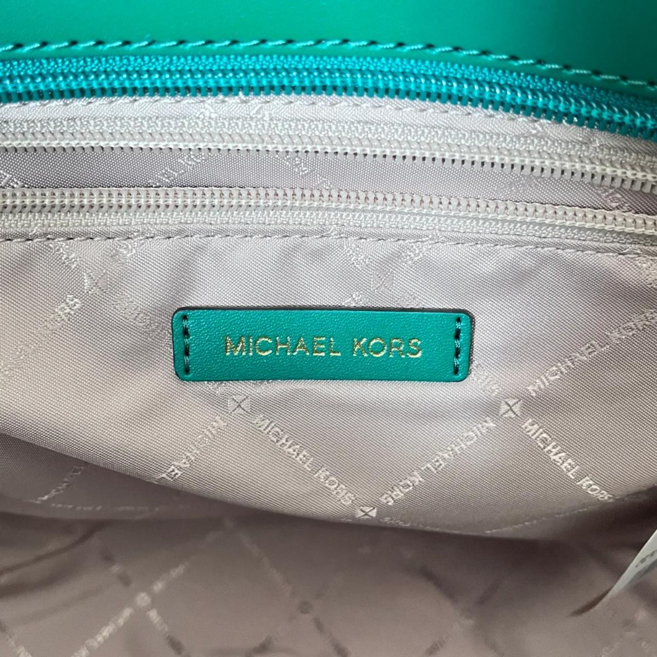 Michael kors teal purse hotsell