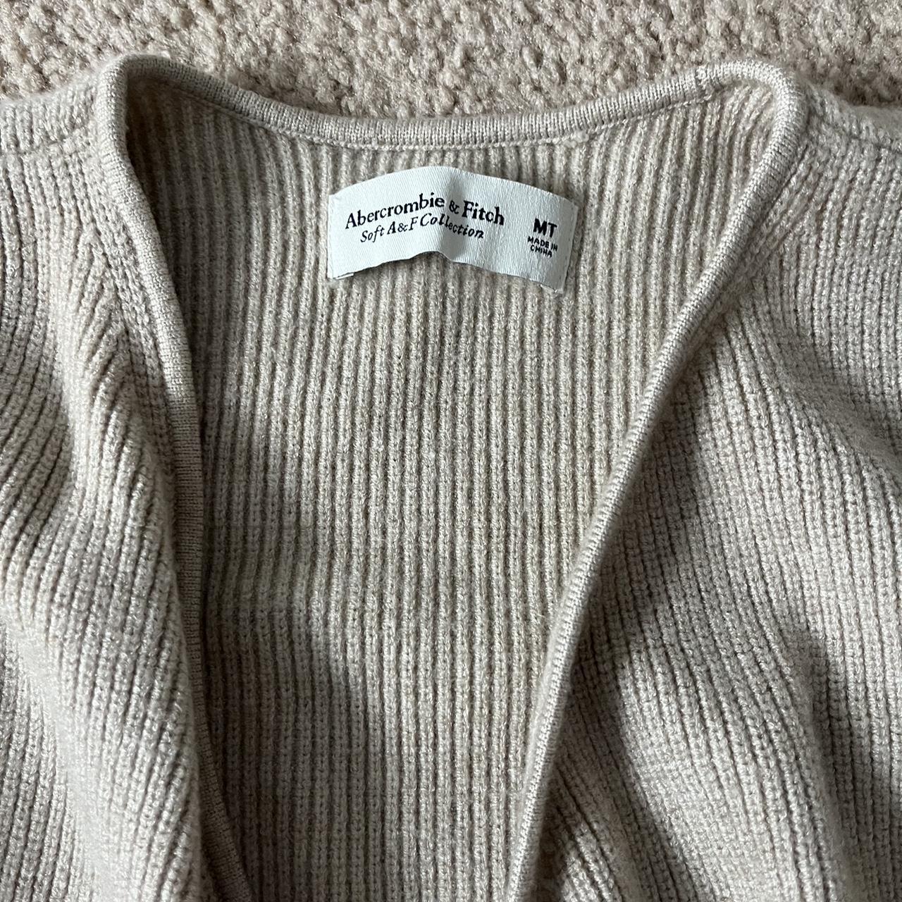 tan knit dress wrap around - Depop