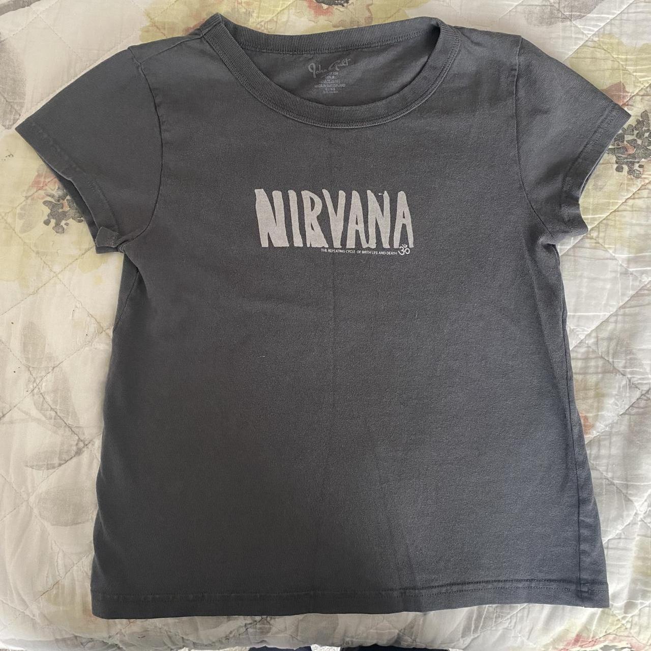 brandy melville nirvana shirt worn a few times no... Depop