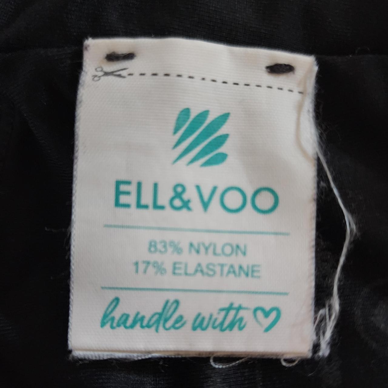 Ell & Voo Naomi Crop Top. Size: M or 12 Black and - Depop