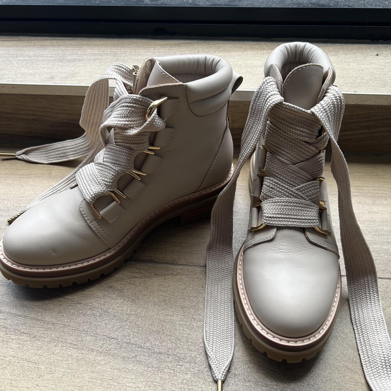 Jo Mercer Cream Leather Ankle Boots BRAND NEW,... Depop