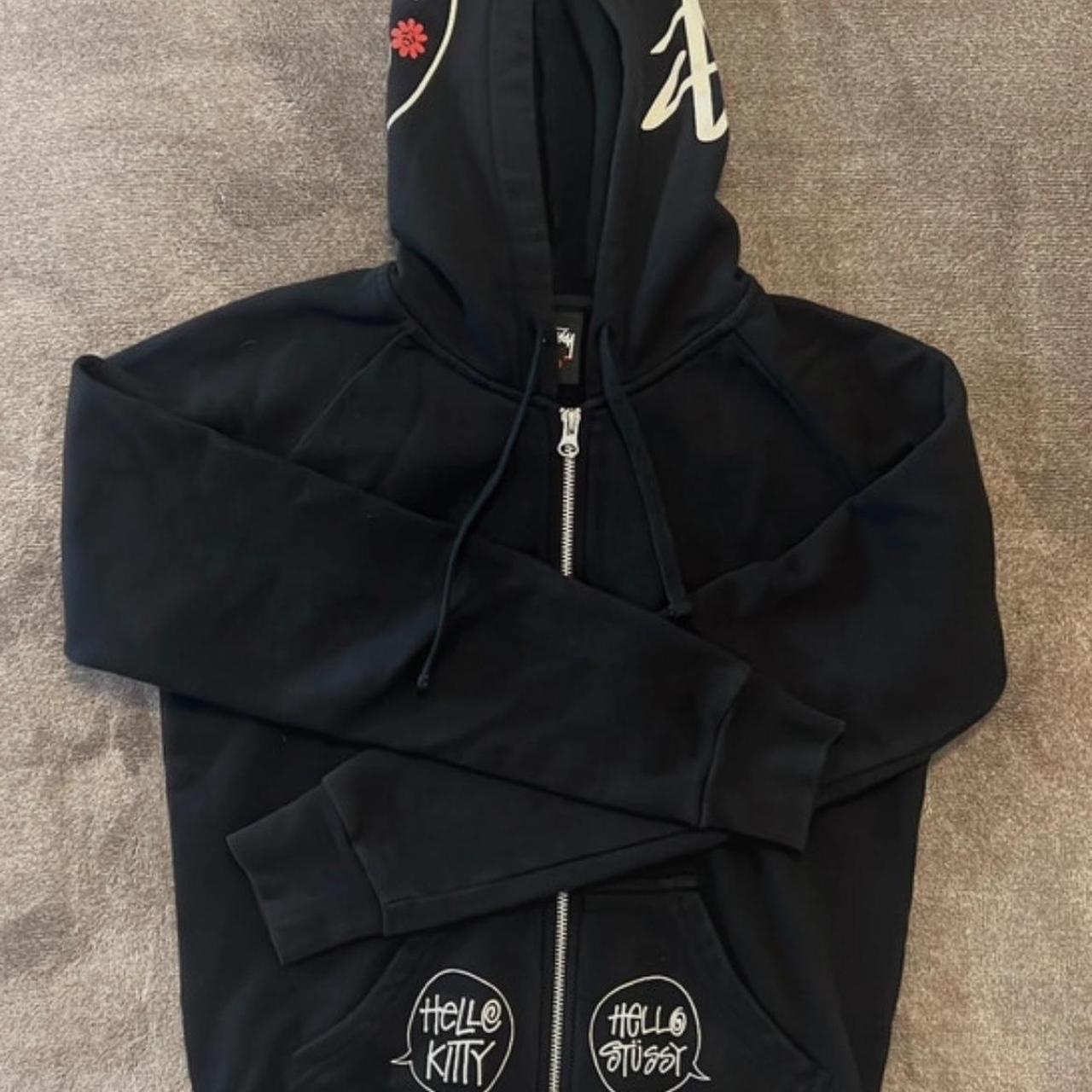 Hello Kitty x Stussy パーカー Sサイズ ブラック - メルカリ
