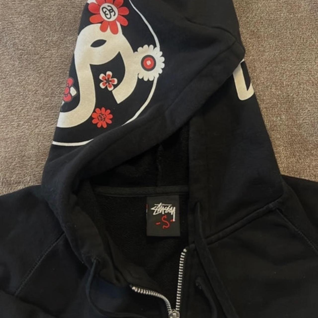 30th anniversary stussy x hello kitty black zip up | Depop
