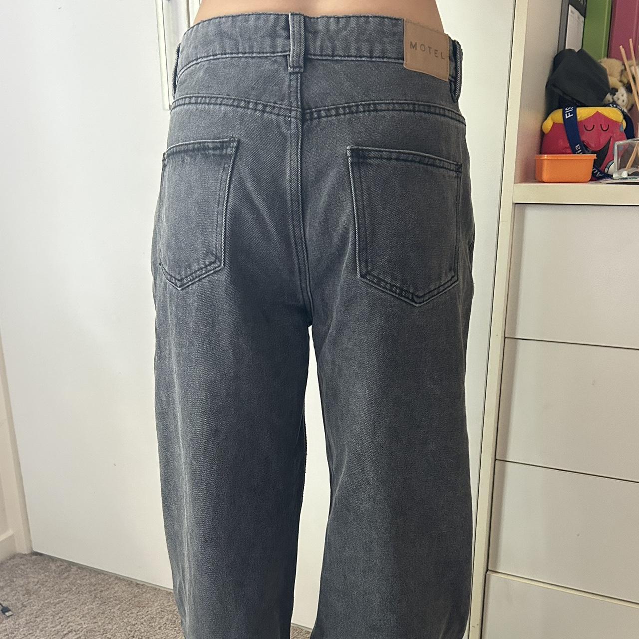 MOTEL jeans baggy, black washed jeans Size S never... Depop