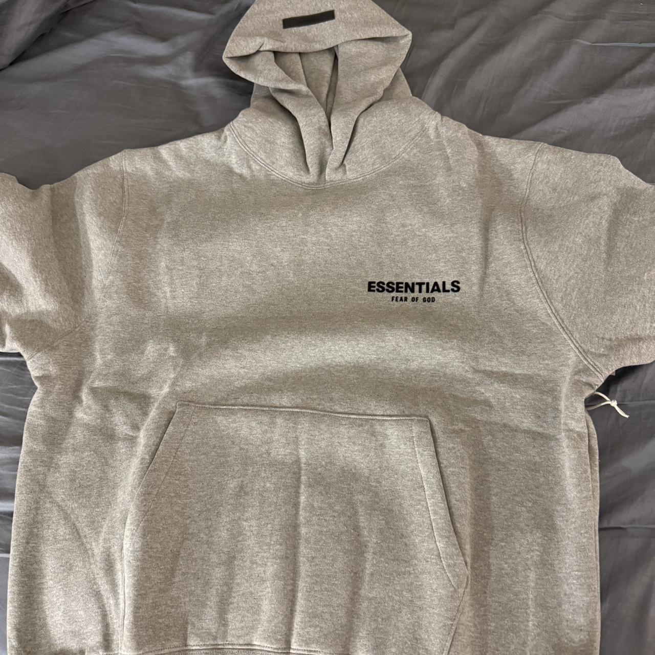 Fear of god essential hoodie Depop