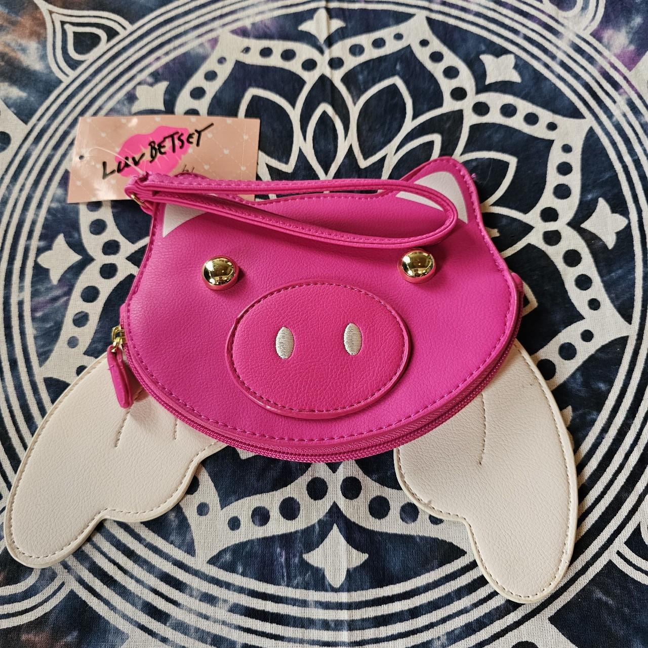 Betsey johnson pig backpack best sale