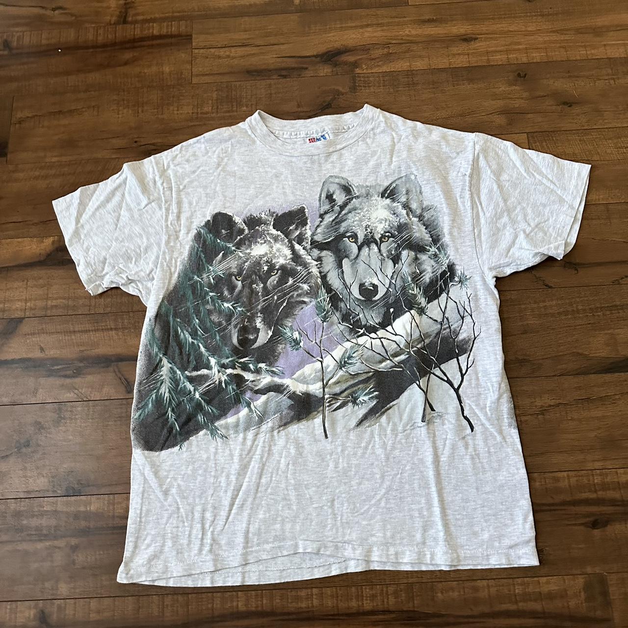 XXL Vintage Liquid Blue authentic Wolf Tee