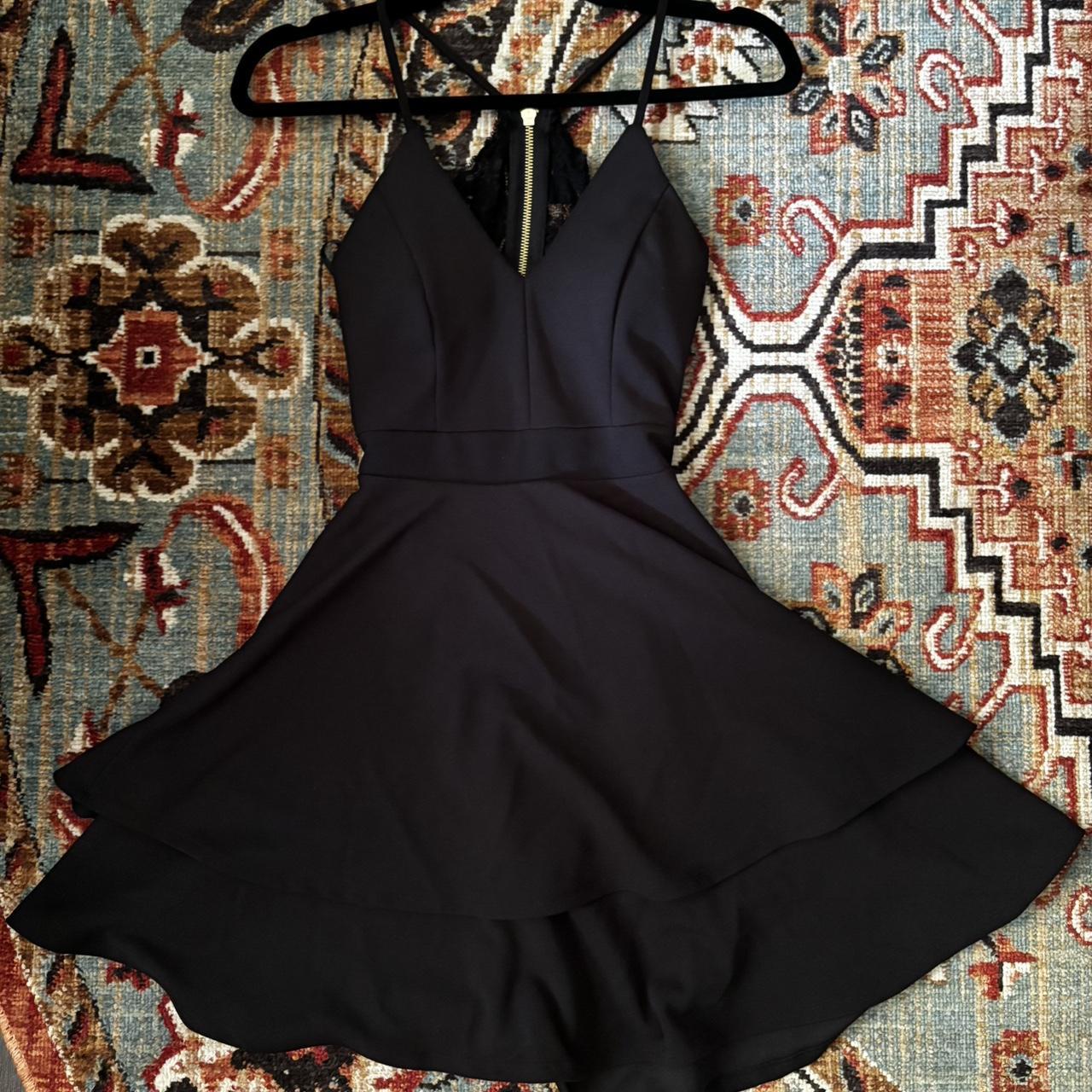 Black dress with zipper back littleblackdress Very. Depop