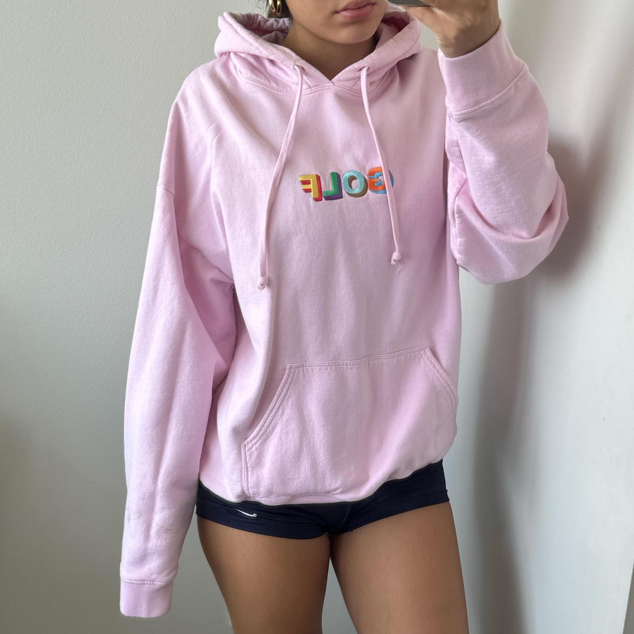 Tyler the creator pink golf hoodie sale