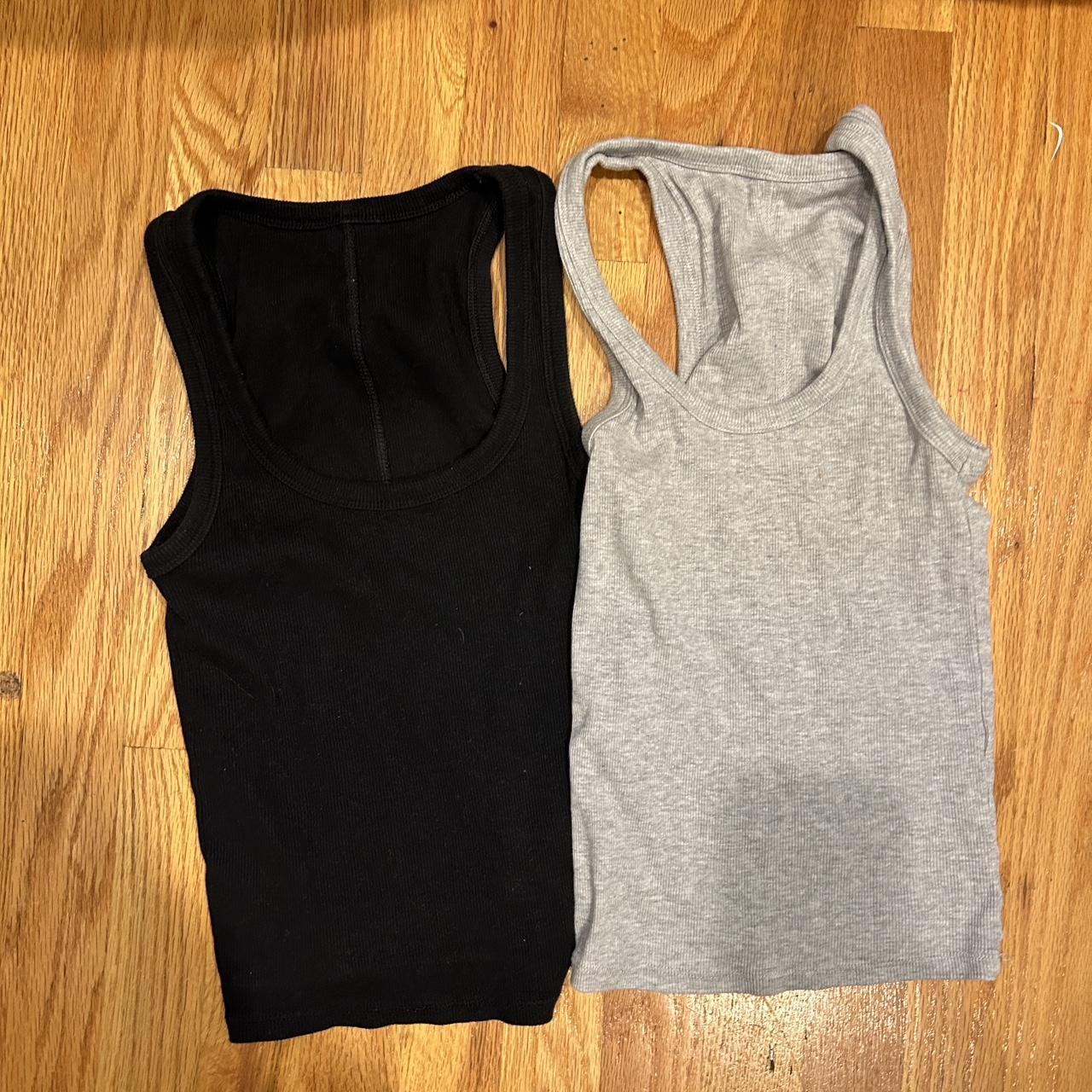 ZARA basic tanks— gray and black— size S CAN BE... - Depop