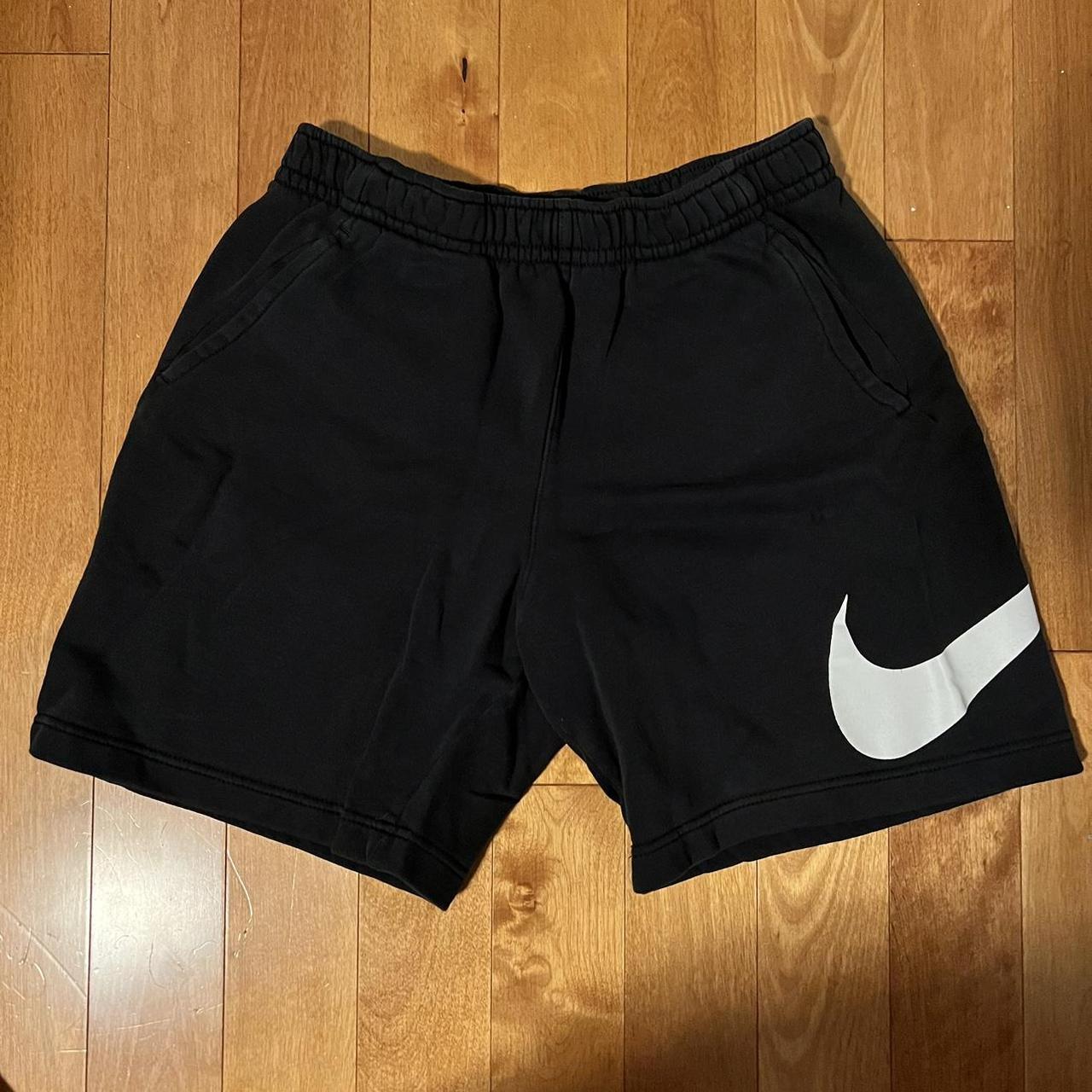 Black Nike shorts in perfect condition. Size small - Depop