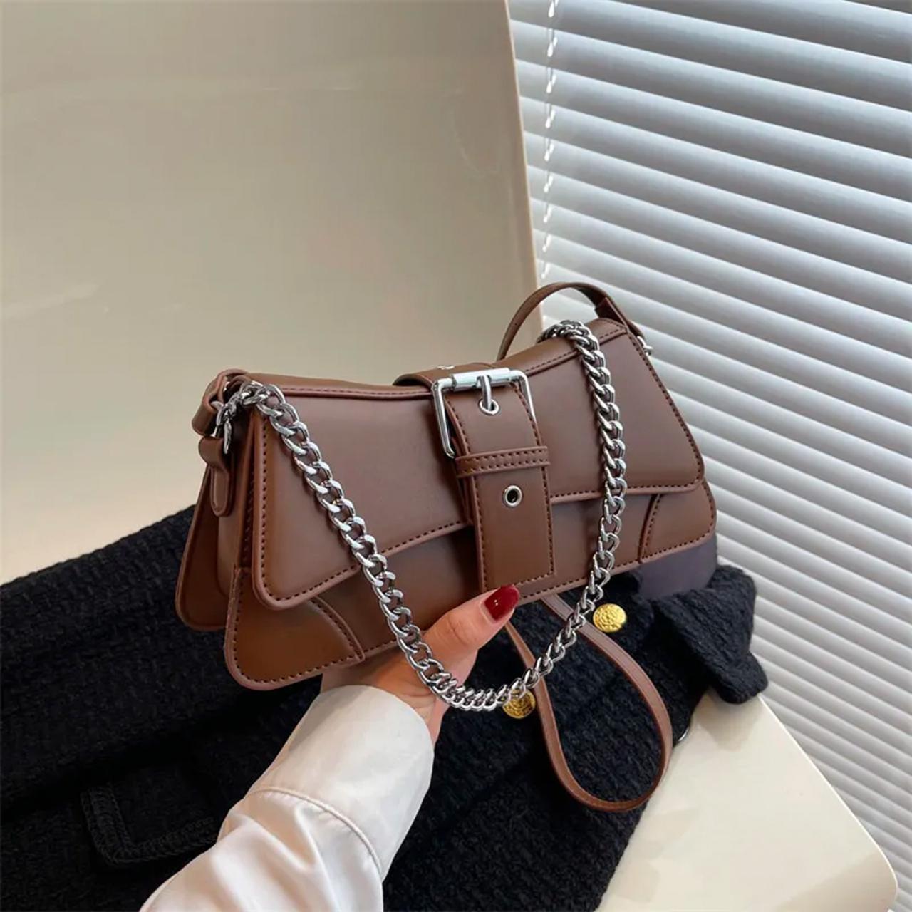 Brown Handbag - Super cute and matches with just... - Depop