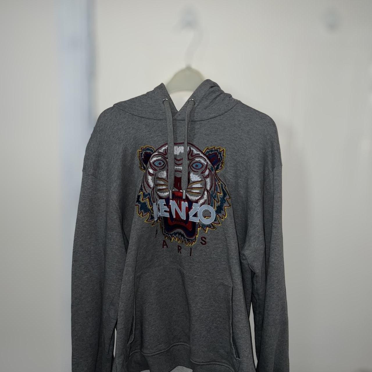 Kenzo hoodie store grey