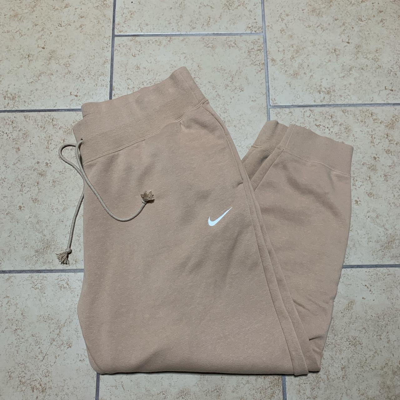 tan nike joggers womens