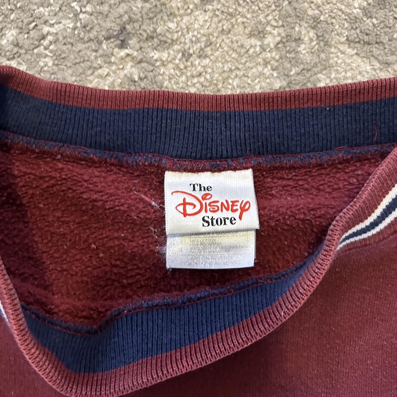 Disney Goofy embroidered maroon crewneck size Large - Depop