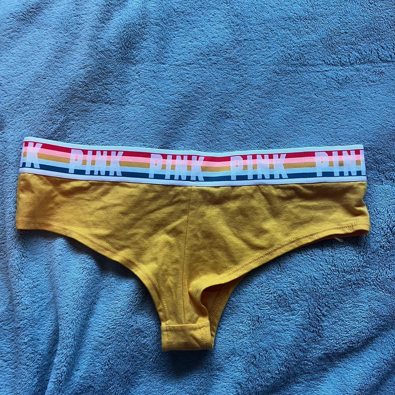  PINK underwear || SIZE: MEDIUM. Color: yellow