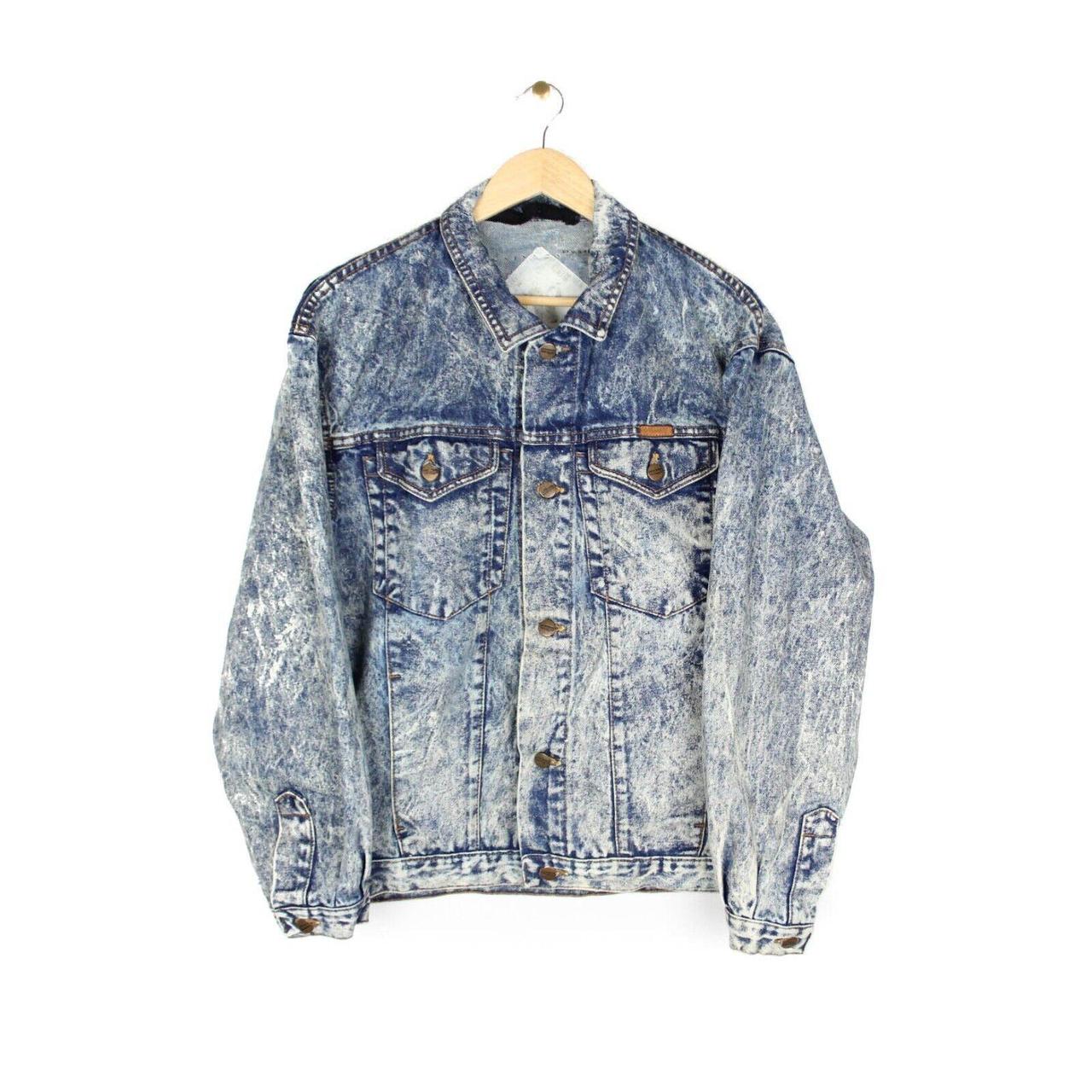 Wrangler Vintage Denim Jacket Bee Gees Customised... - Depop