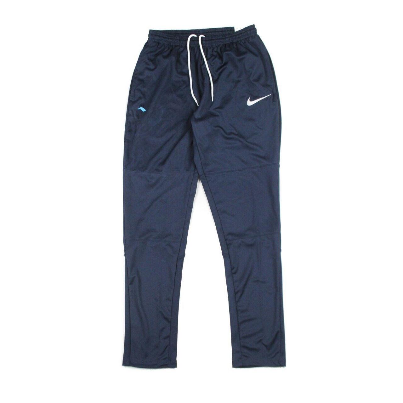 Nike Tracksuit Bottoms Jogging Pants Blue Standard... - Depop