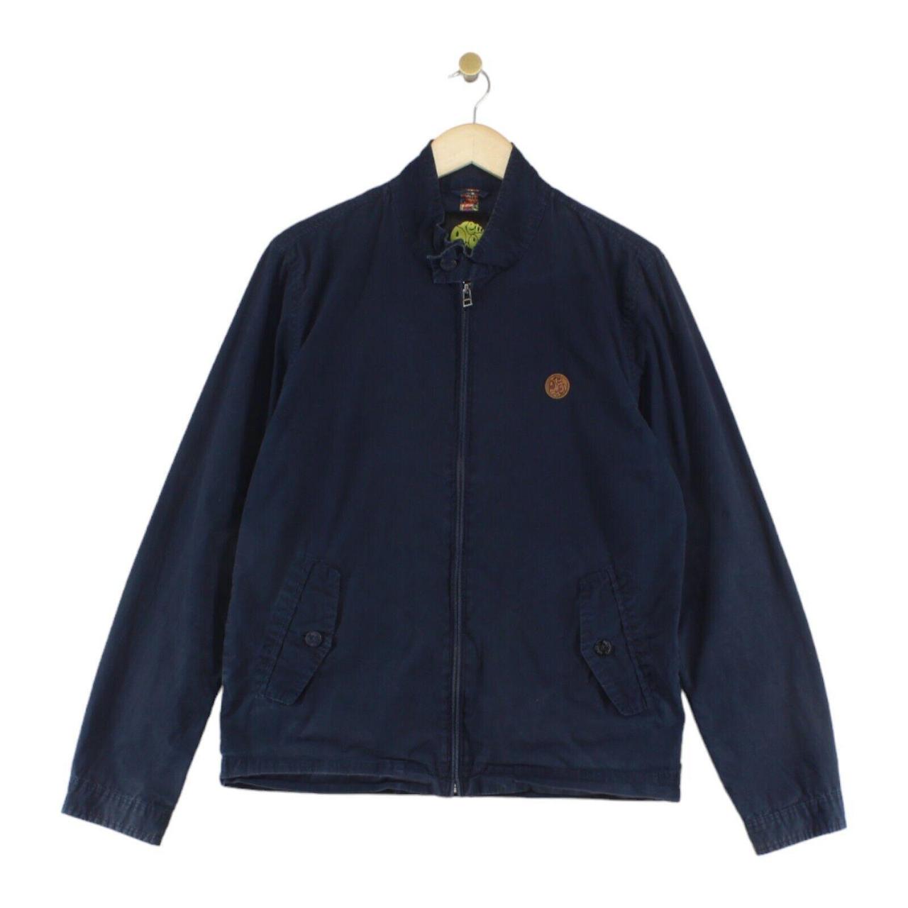 Pretty Green Bomber Jacket Lightweight Canvas Blue