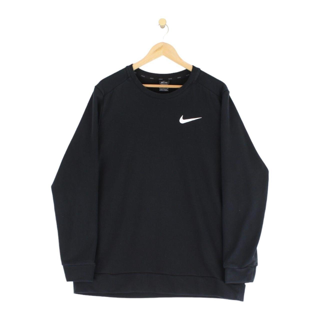 Nike Dri Fit Crew Neck Sweatshirt Black Long Sleeve. Depop