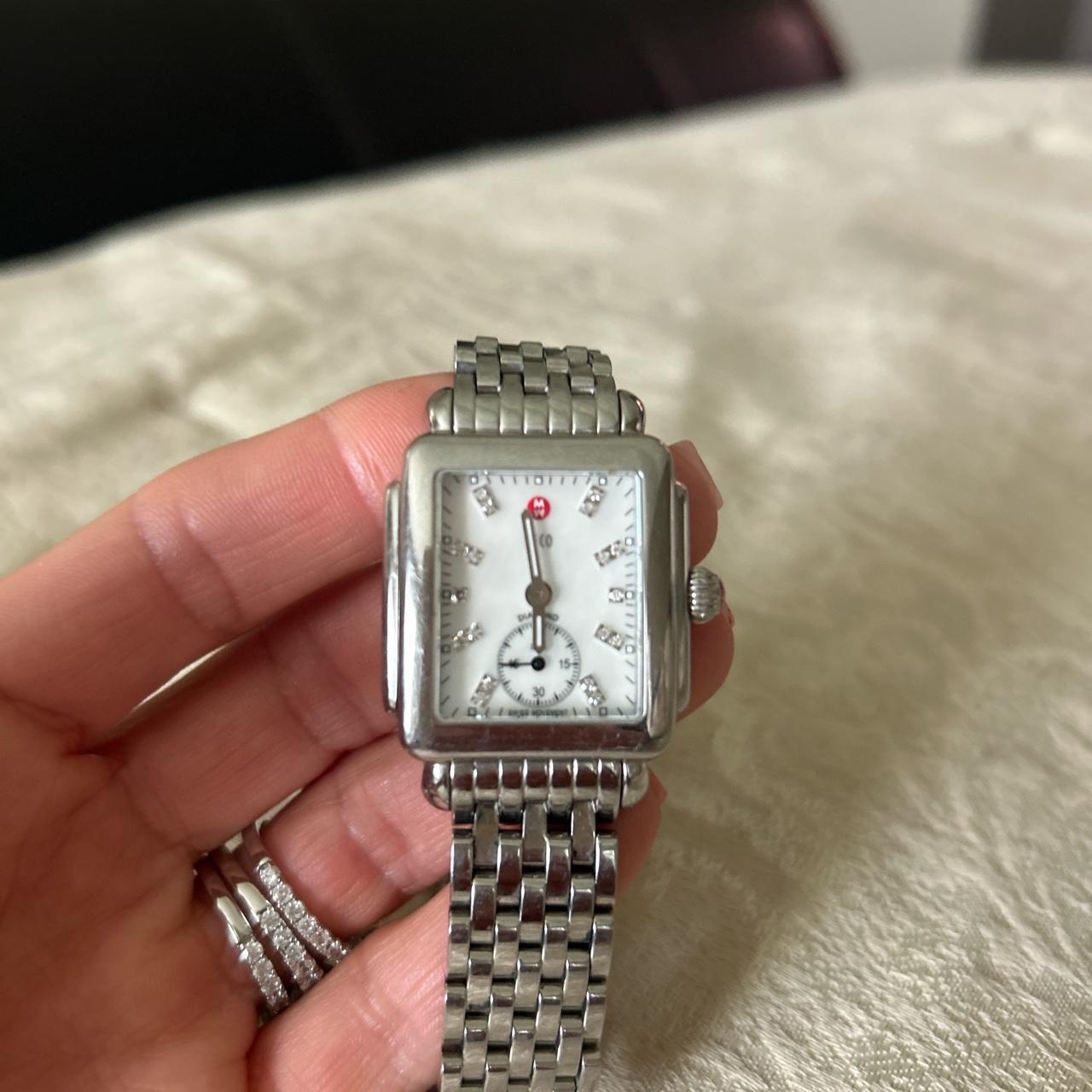 Michele watch pearl face sized for a small