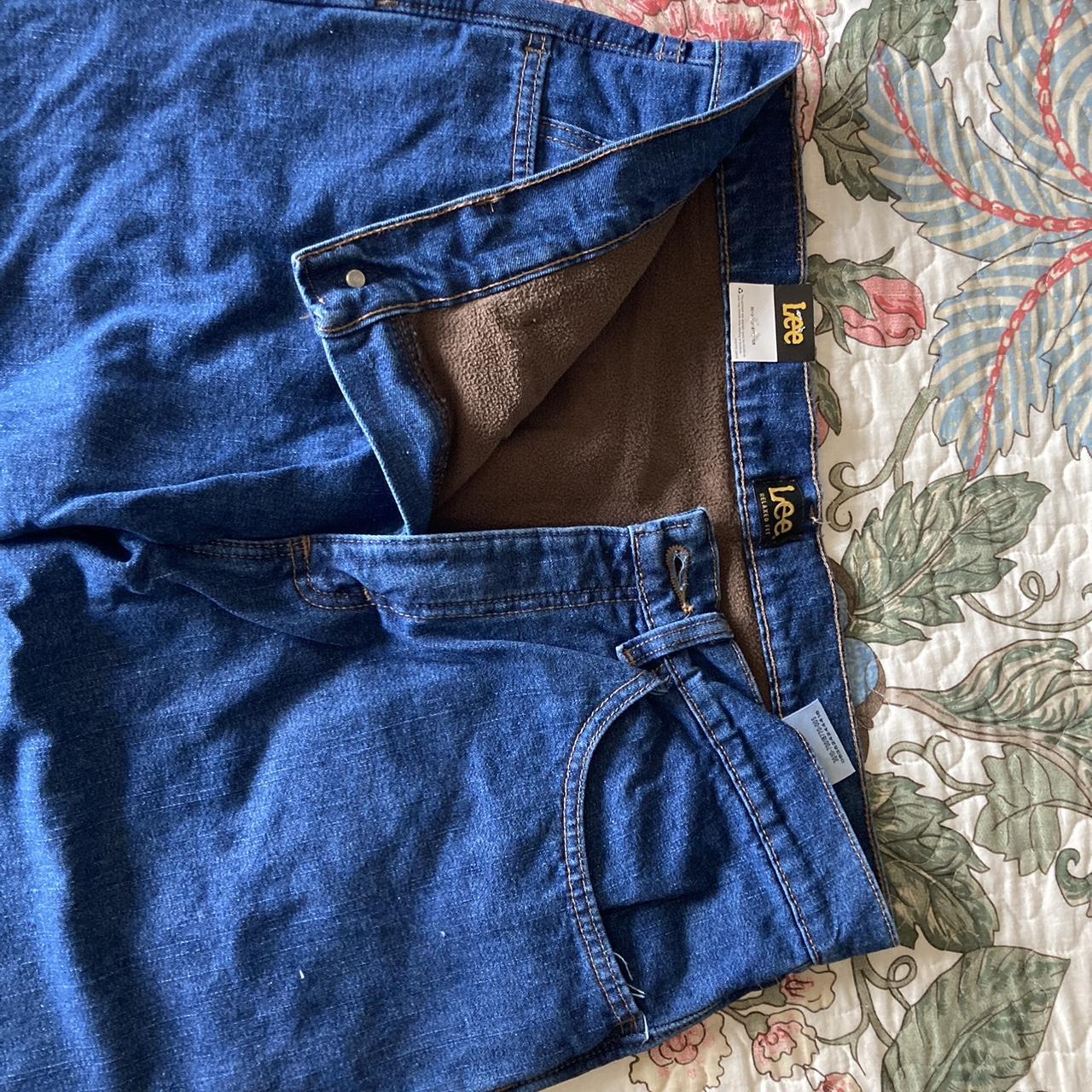 lee flannel lined jeans