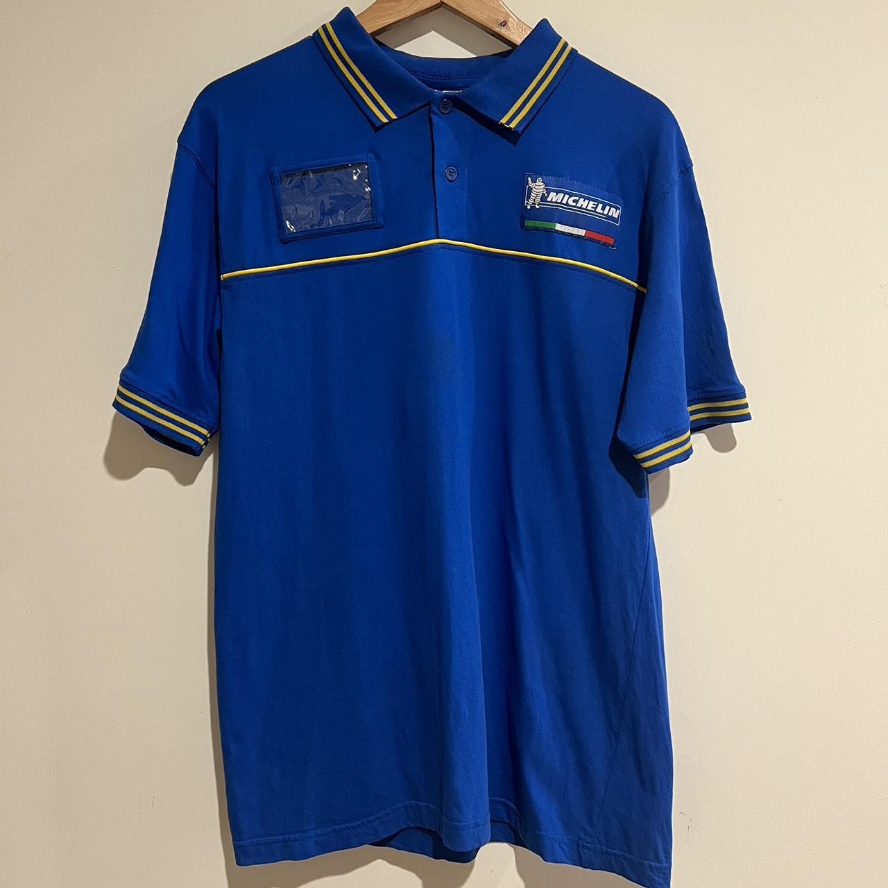 Vintage Men's Polo Shirt - Blue - L