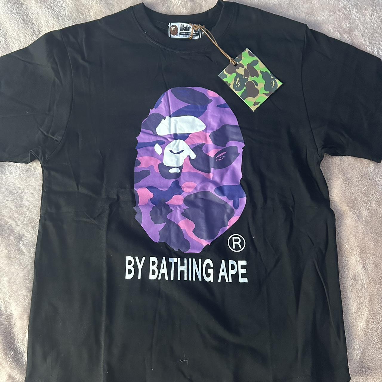 small purple bape shirt brand new - Depop