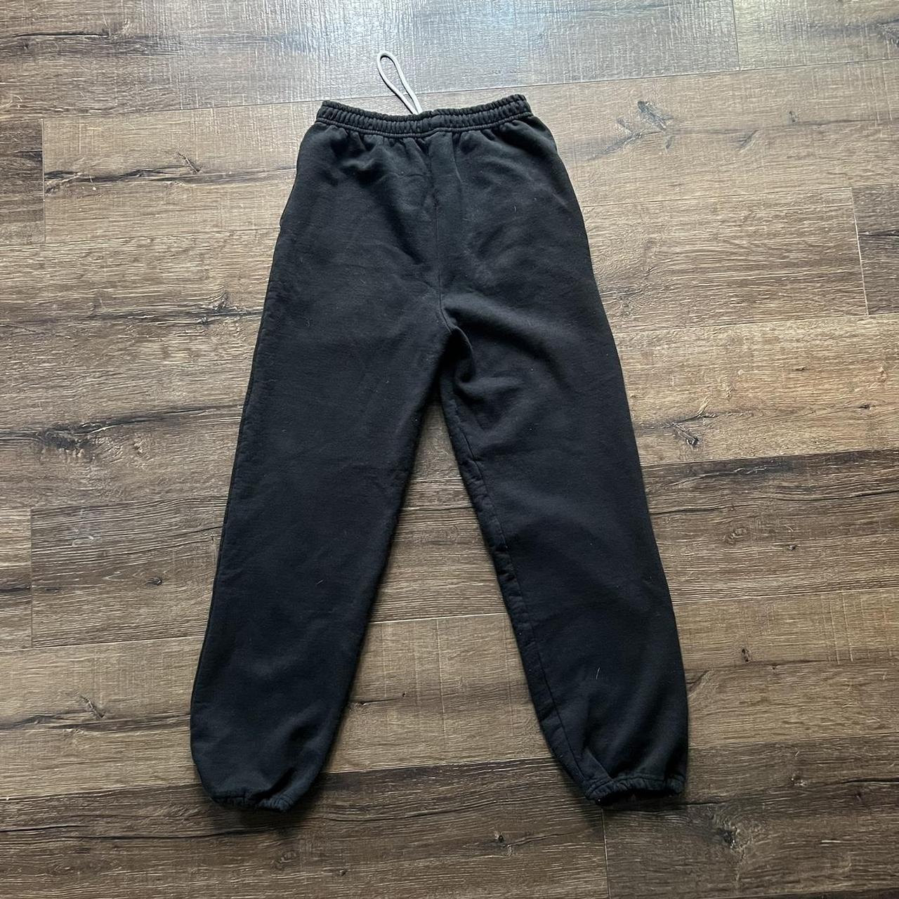 Basic Black Unisex Comfy Sweatpants Size... - Depop