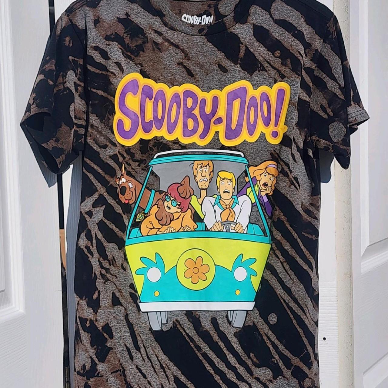 Medium Scooby Doo t shirt bleach dyed by Kreative Depop