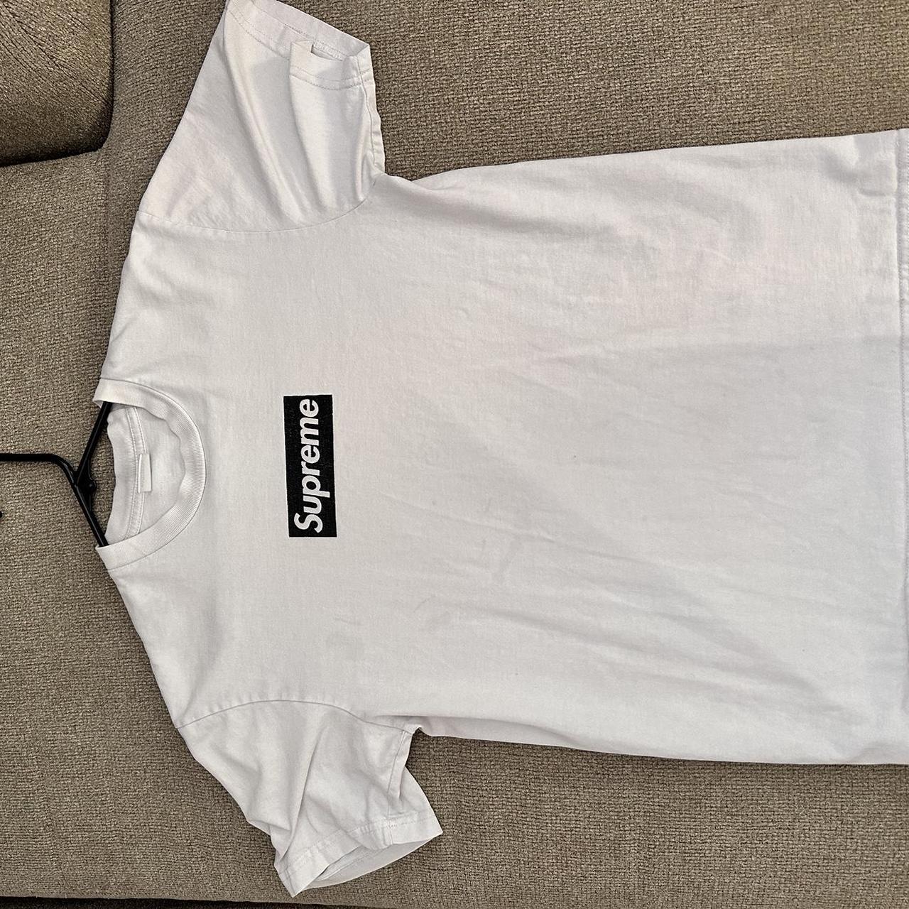 Supreme paris box logo tee online white