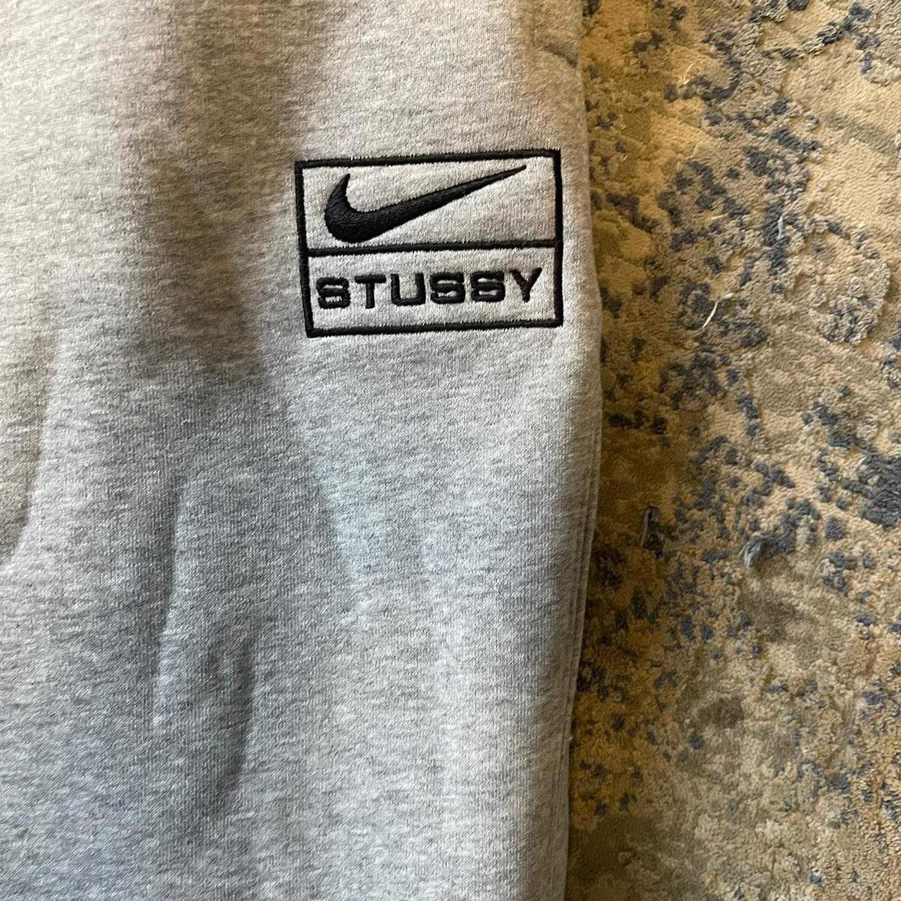 Nike X stussy tracksuit bottoms - grey Size medium... - Depop