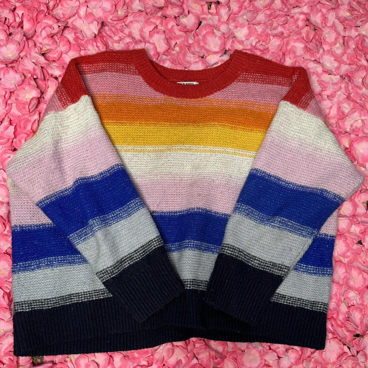 Old navy clearance rainbow sweater