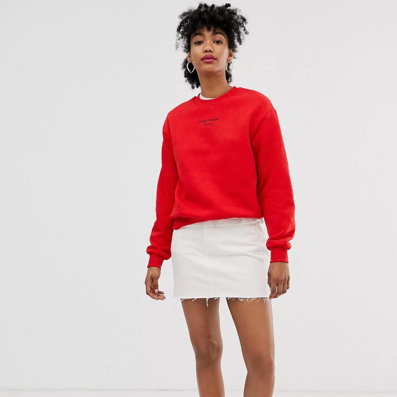 Cheap red sweatshirt best sale