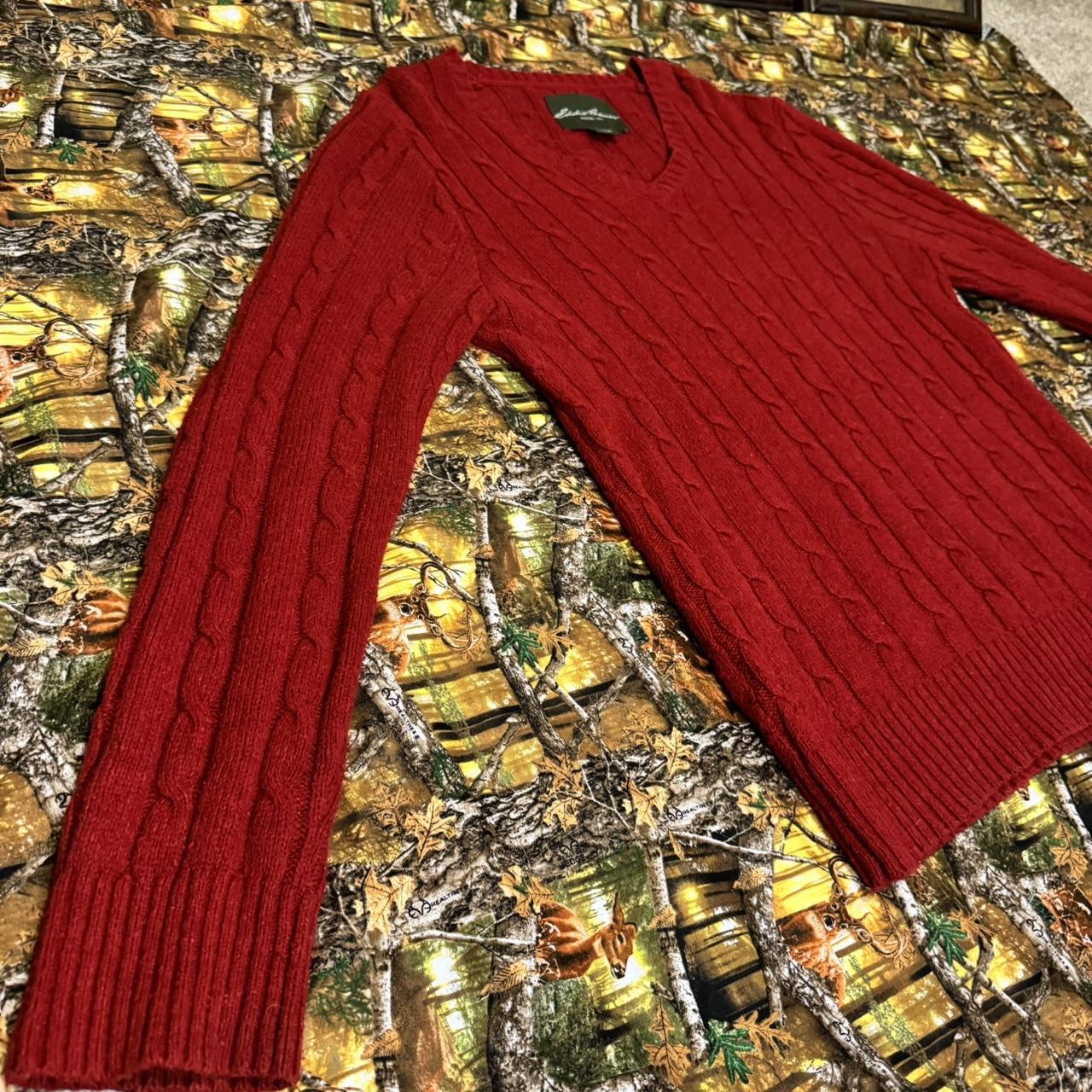 Small Red Sweater by Eddie Bauer *Dope ahh design... - Depop