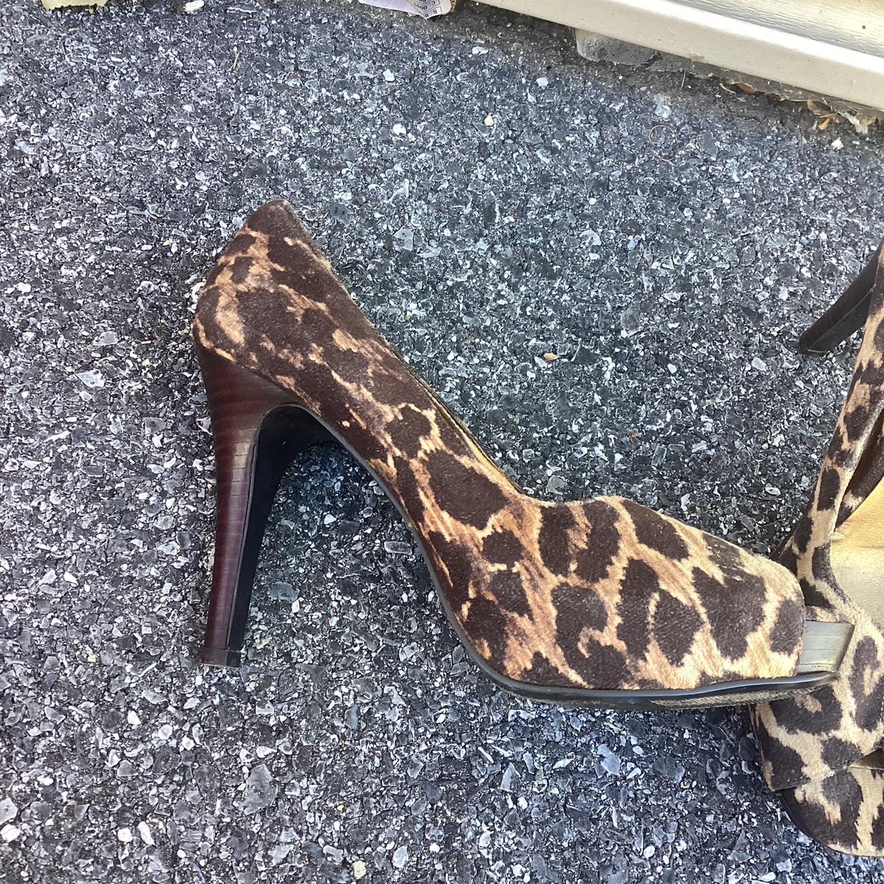 Leopard print clearance mid heel