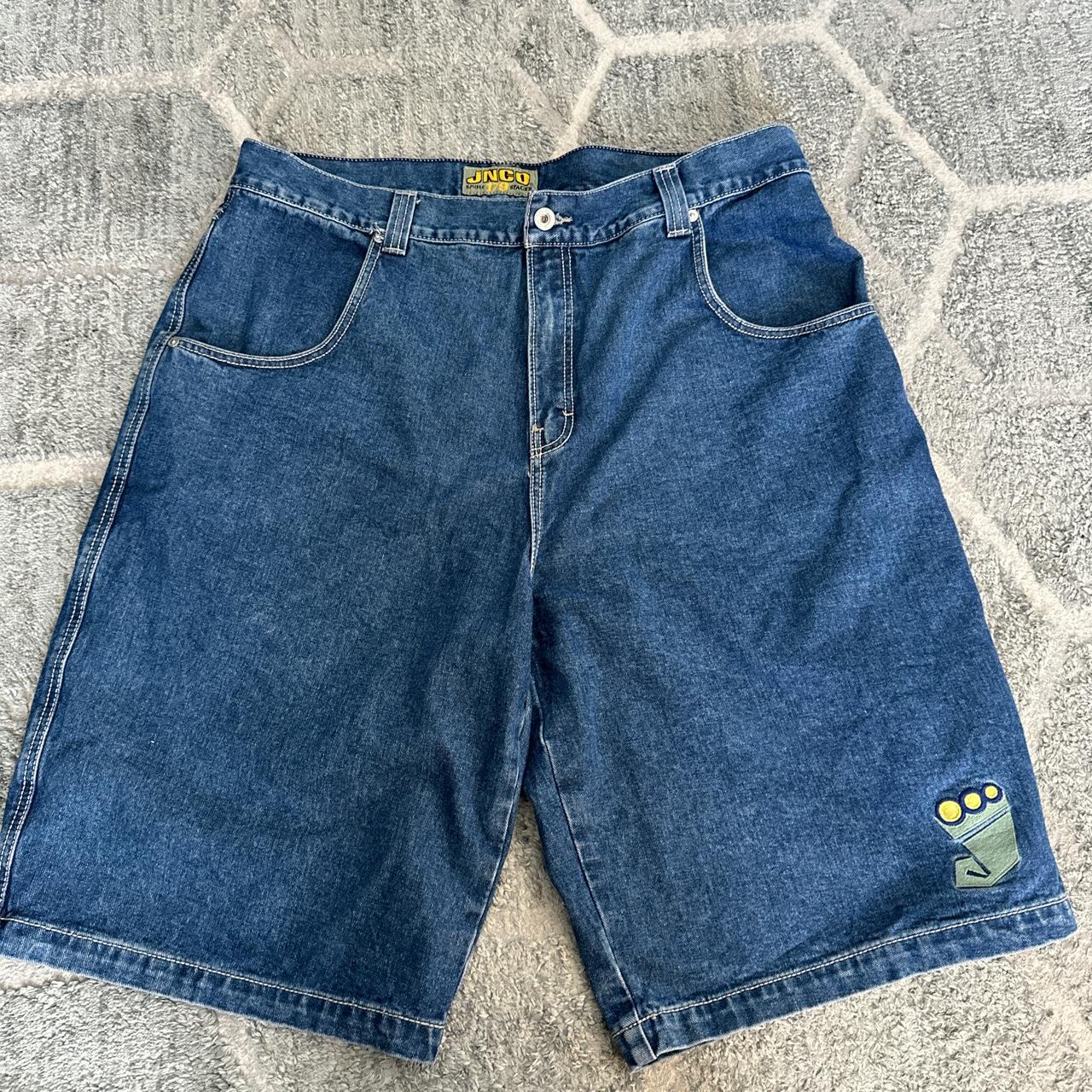 JNCO size 42 dark stone 14” jorts - Depop