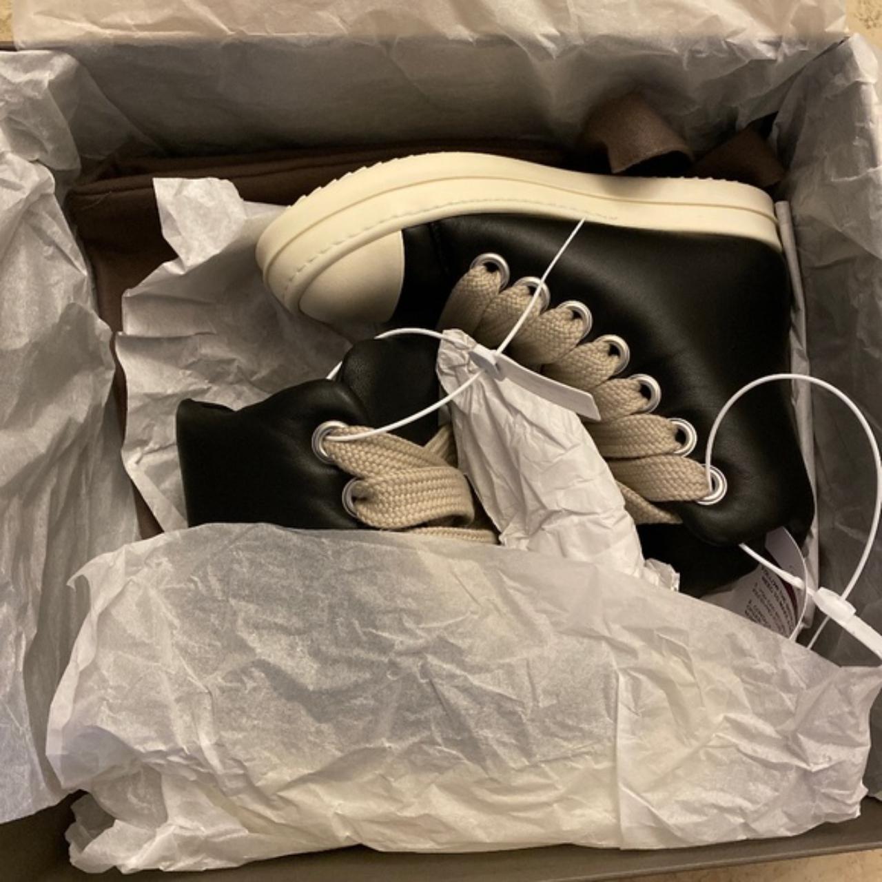 Rick Owens Jumbo Lace Padded Sneakers Women Size EU... - Depop