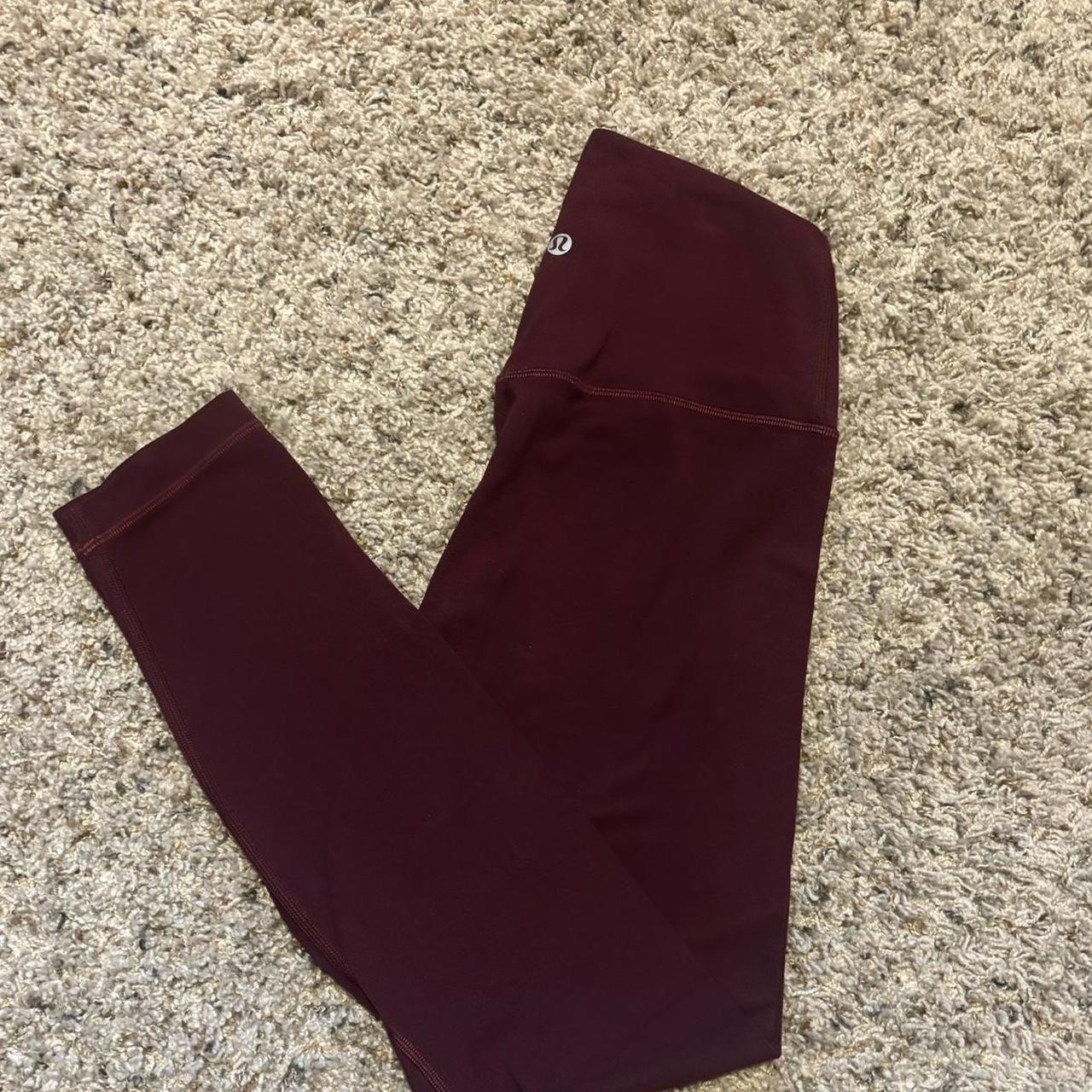 lululemon burgundy leggings