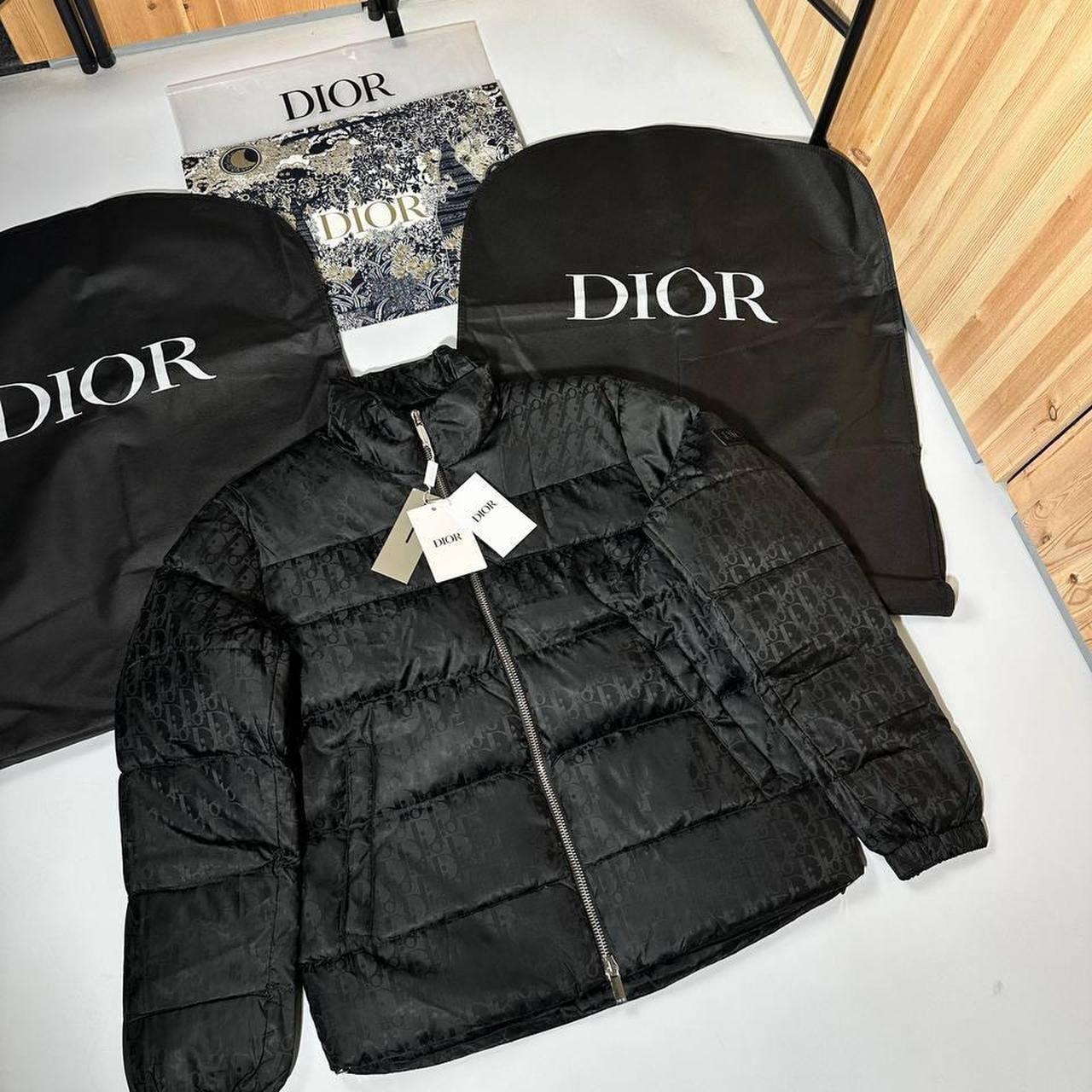 dior puffer coat size M brand new original... - Depop
