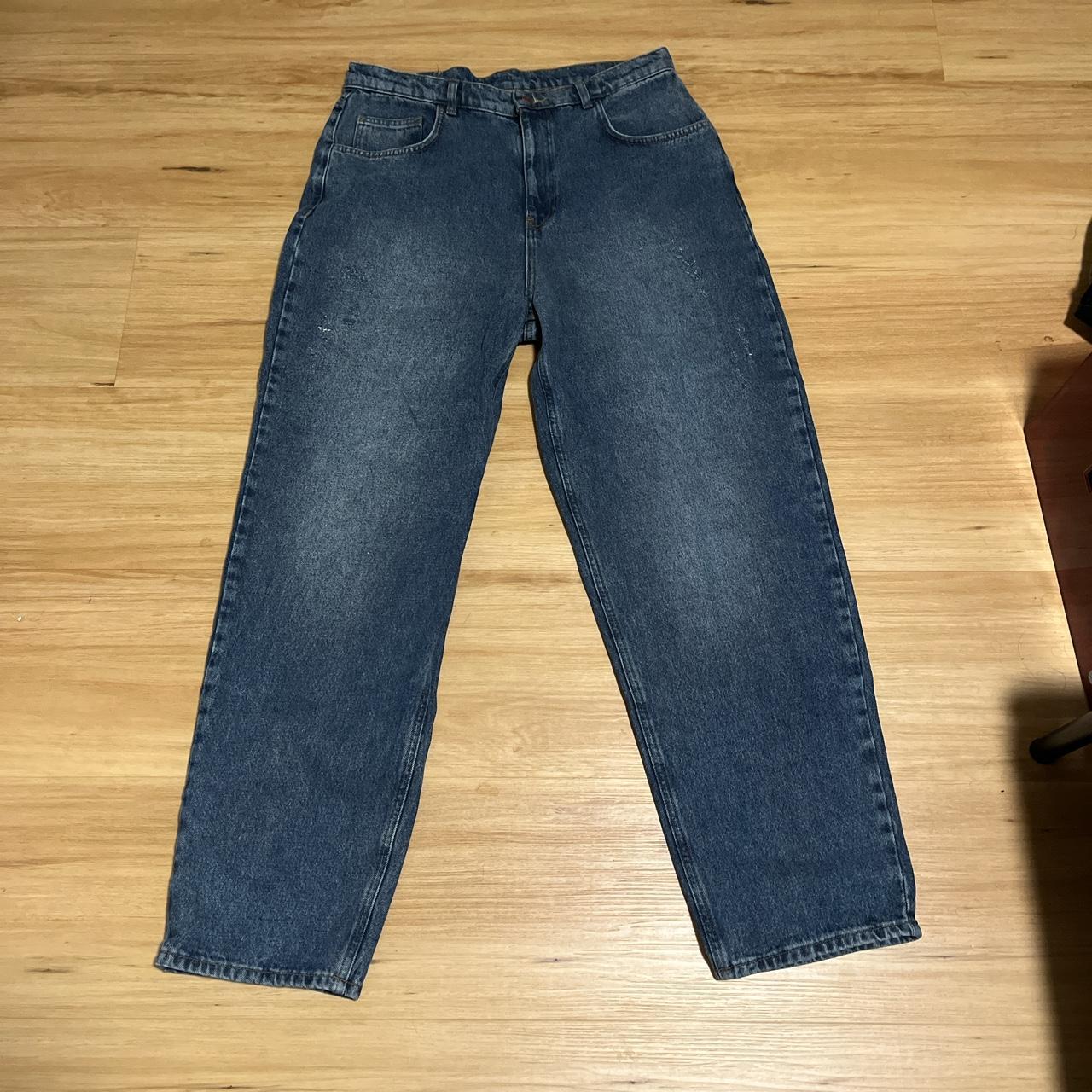 asos baggy straight jeans w36 but fit more like a... - Depop