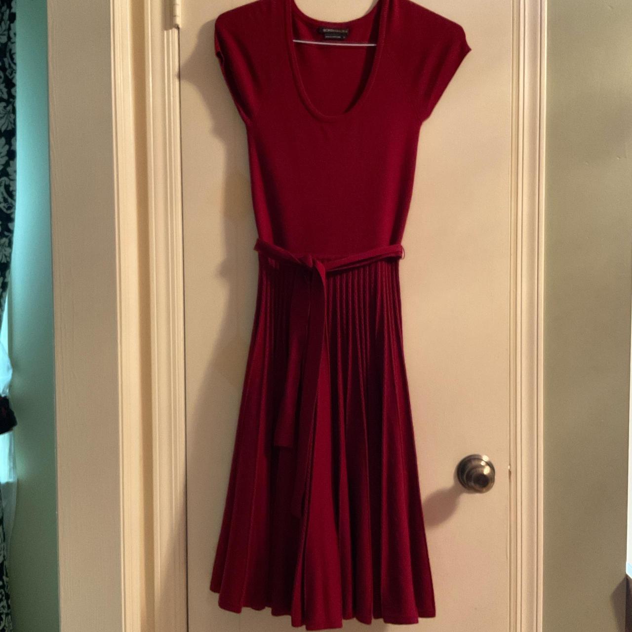 Bcbg burgundy dress best sale