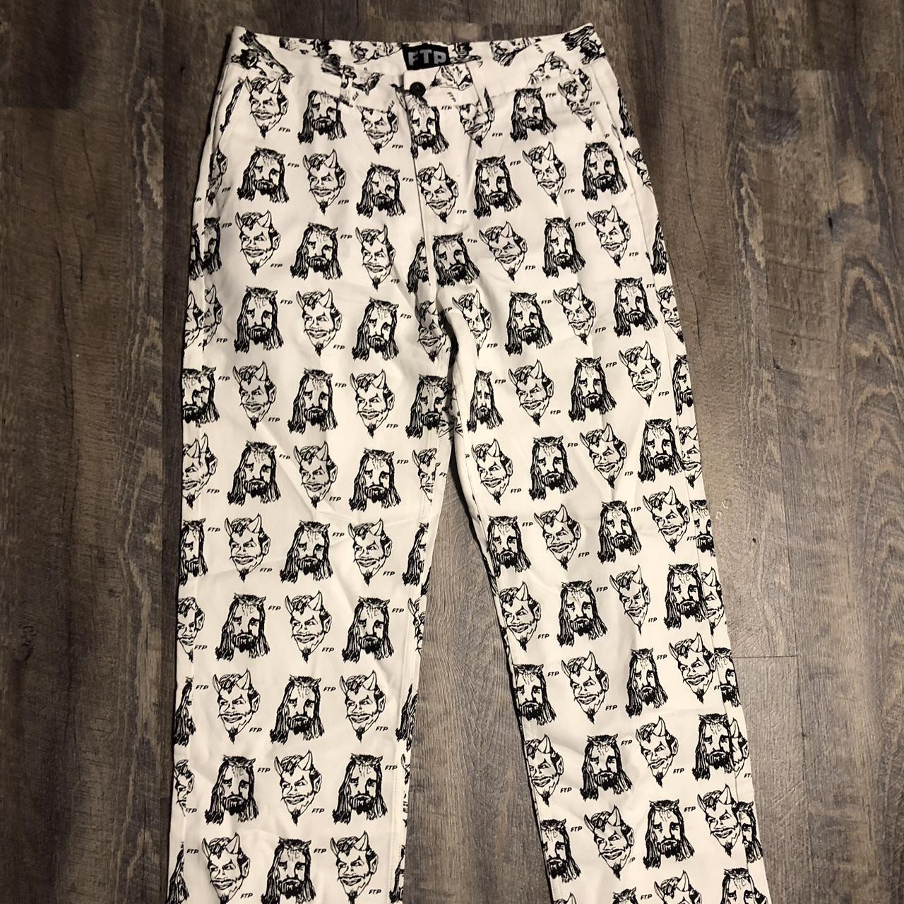FTP Heaven or Hell Chino pants white | Depop